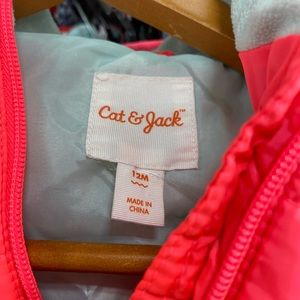 Cat & Jack Infant Girls Winter Coat -Size 12 month